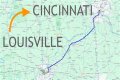 How far is Cincinnati from New Jersey?